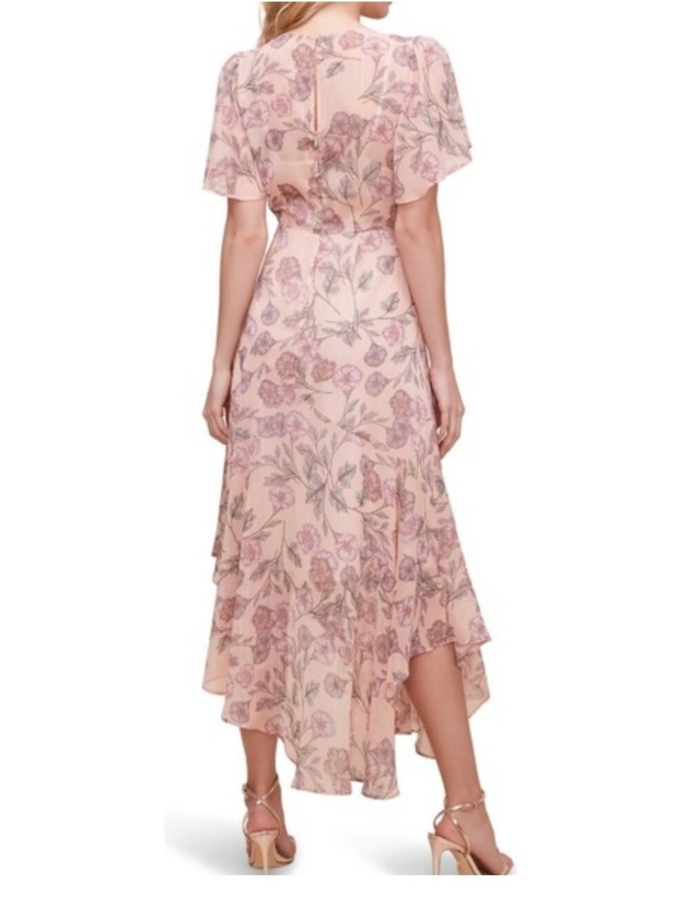 ANTHROPOLOGIE ASTR THE LABEL FLORAL PRINT FLOWY NWOT DRESS WOMENS SZ XLARGE - Picture 2 of 16